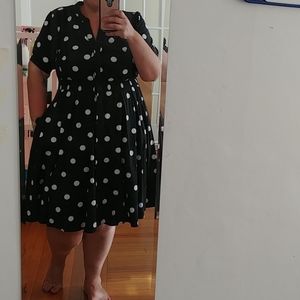 Polka dot 50's style dress
